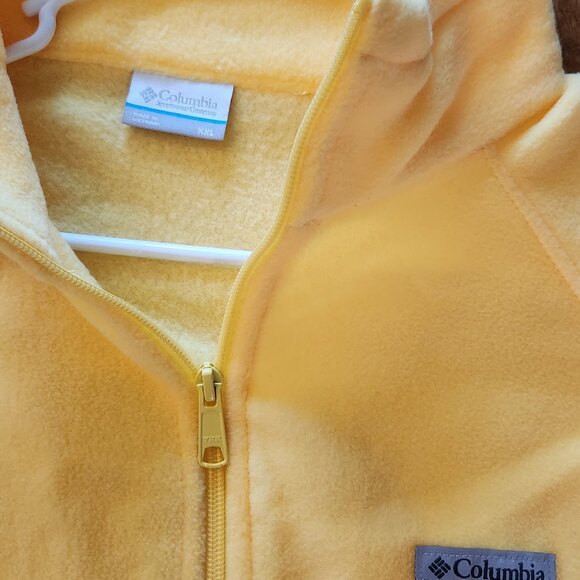NWT Columbia Bright Yellow Fleece Jacket - Picture 4 of 5
